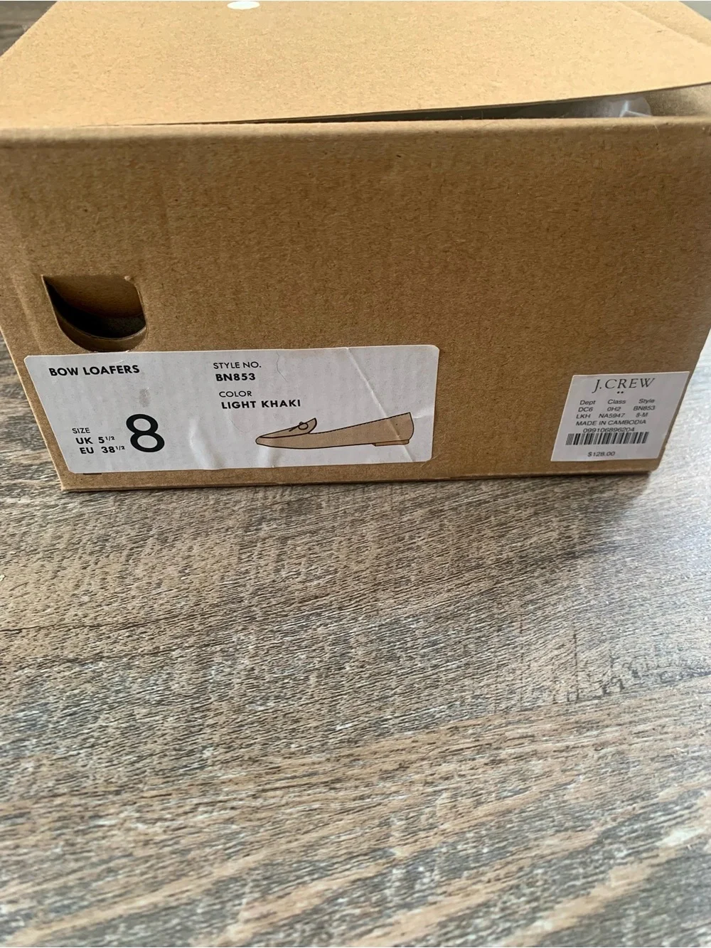 J. Crew Suede Bow Loafers in Light Beige